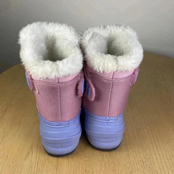 Cat & Jack Toddler Toddler Girl’s Size 6 Snow Boots Walrus Pull On Winter Boots - Picture 7 of 9